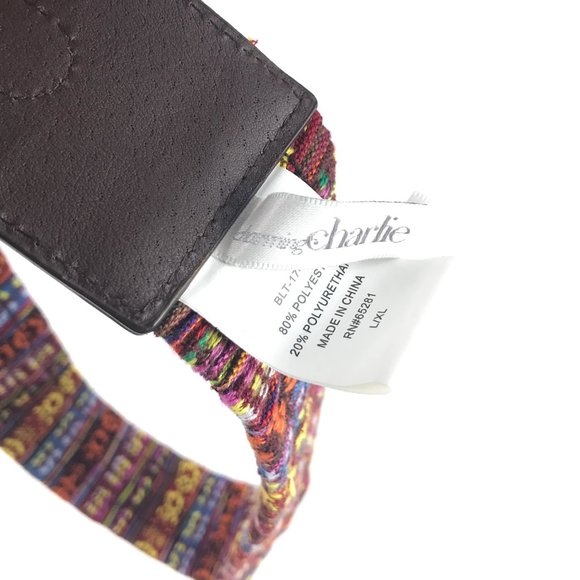 Charming Charlie Women's Aztec Floral Belt L/XL - Picture 6 of 8